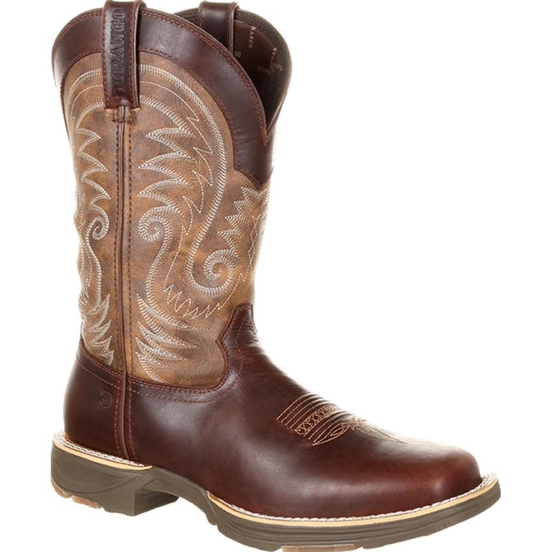 Durango|Ultra-Lite Waterproof Western Boot-Brown Leather Vintage ...